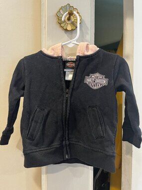 Baby Harley Davidson zip up hoodie